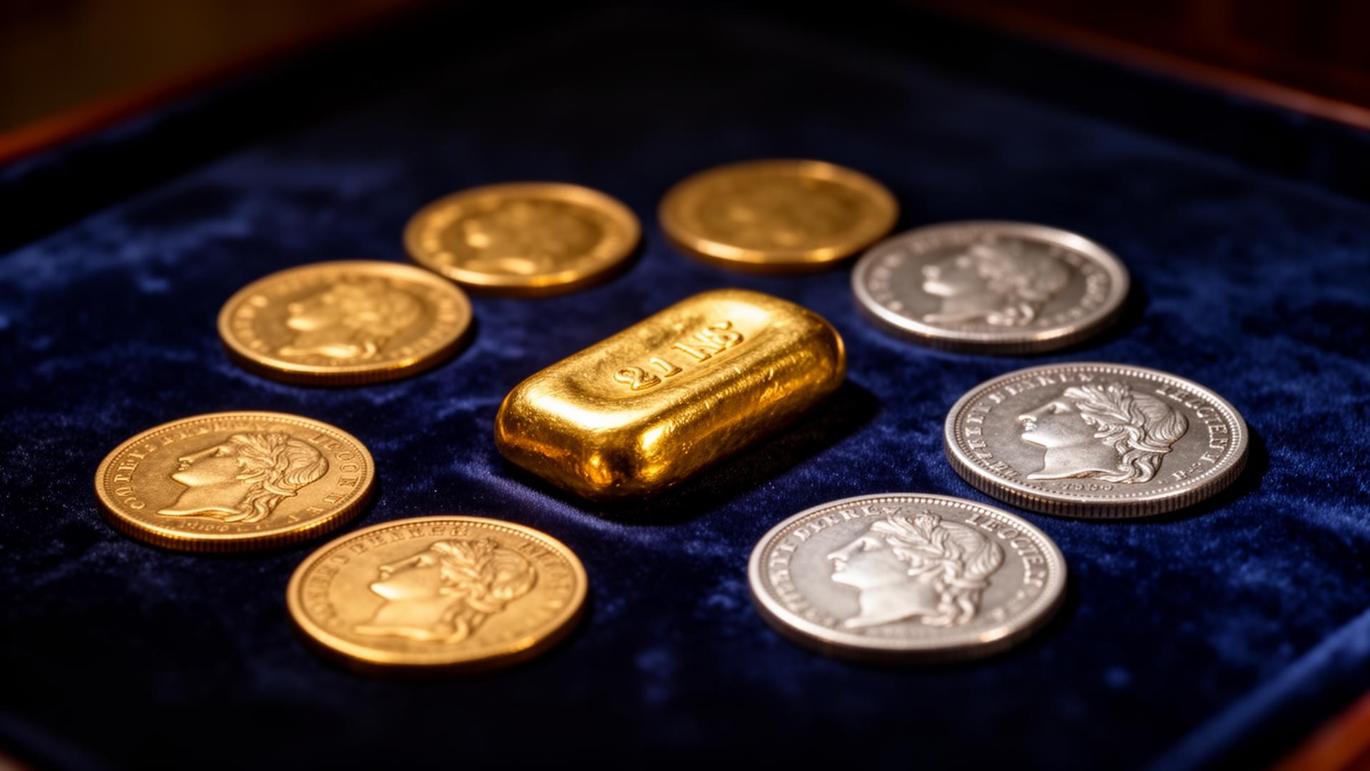 Pièces d'or et d'argent